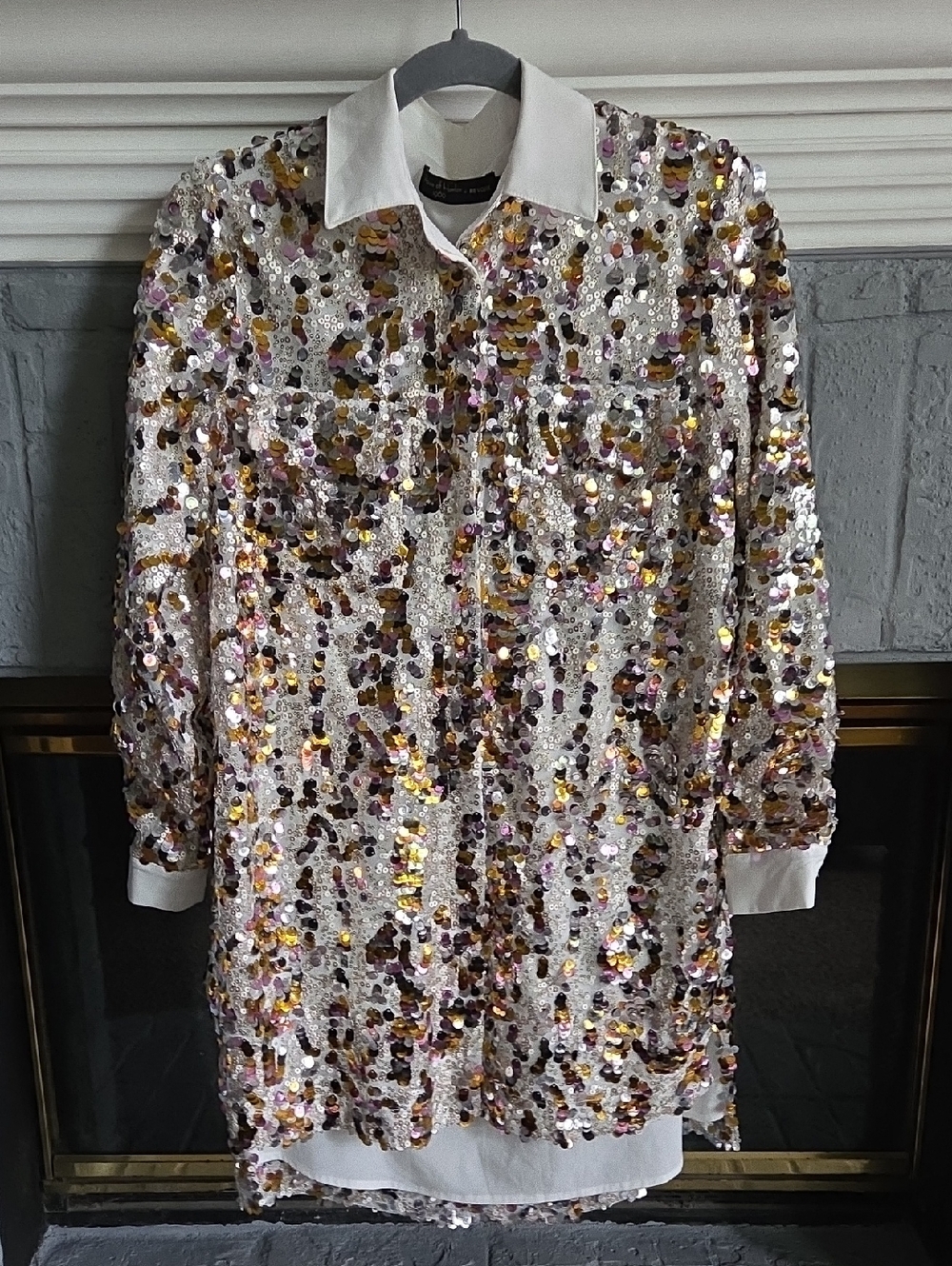 House Of Harlow x Revolve White Sequin Dress XXS (Will Fit XS/S 0/2)
